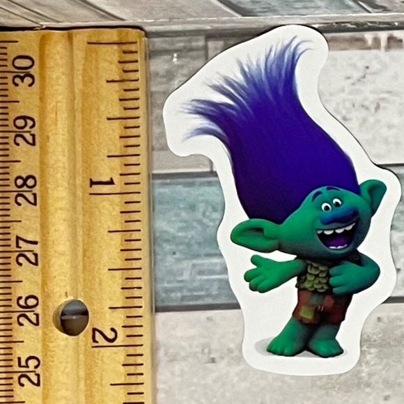 🌀10/$10🌀 Trolls Reusable Waterproof Vinyl Sticker Decal - Picture 1 of 1